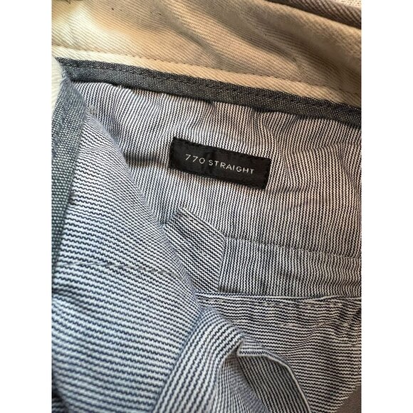 J.Crew Mens Trade Mark 770 Straight Chino Pants Flat Front Stretch Sz 34x34 Gray - Picture 4 of 11